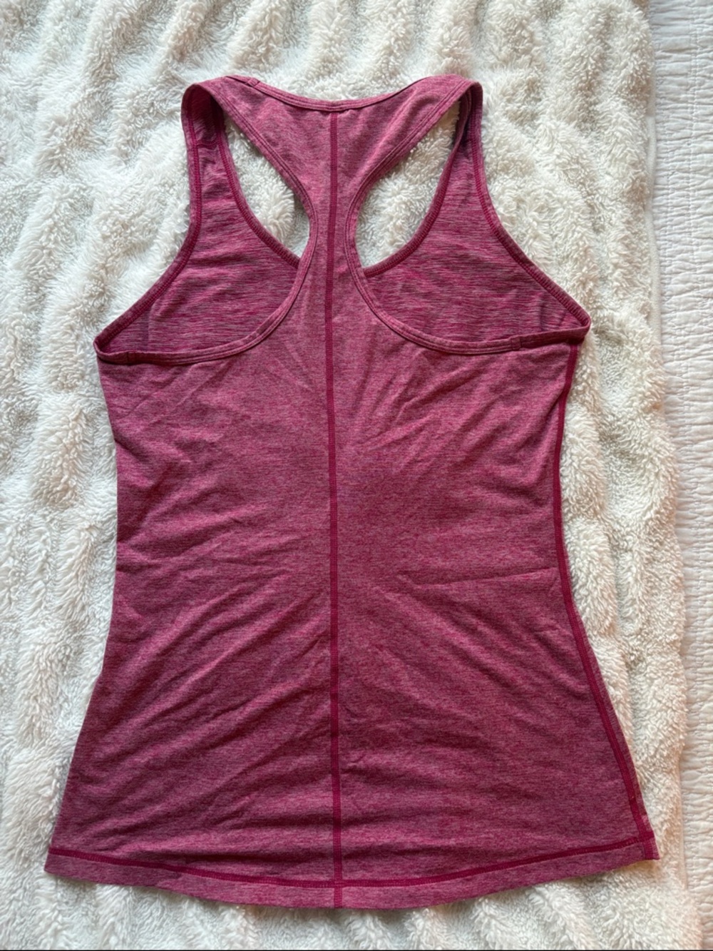Champion Heather Raspberry Racerback Tank Top - Picture 2 of 2